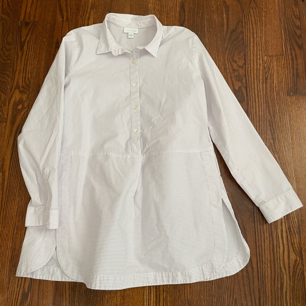 J-Jill Striped Tunic Shirt